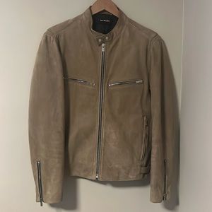 The Kooples, small tan men’s goat leather jacket